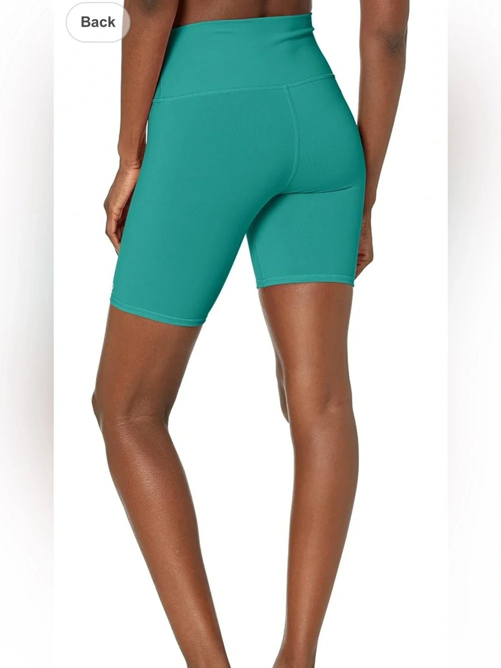 ALO Yoga Teal High-Rise Bike Shorts